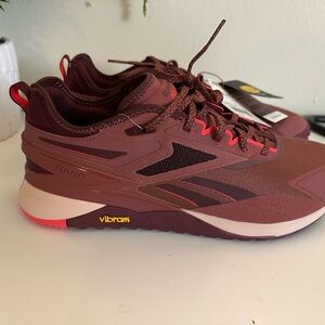 Reebok Nano Trainers in Maroon and Black